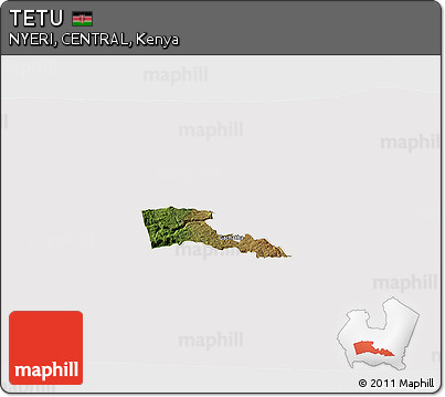 Satellite 3D Map of TETU, cropped outside