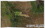 Satellite 3D Map of TETU, darken