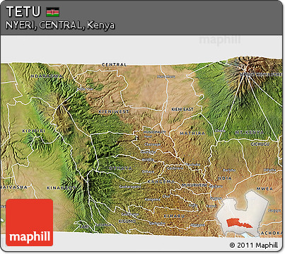 Satellite 3D Map of TETU