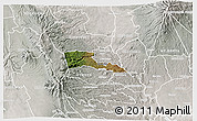 Satellite 3D Map of TETU, lighten, semi-desaturated