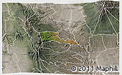 Satellite 3D Map of TETU, semi-desaturated