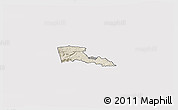 Shaded Relief 3D Map of TETU, cropped outside