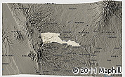 Shaded Relief 3D Map of TETU, darken
