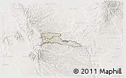 Shaded Relief 3D Map of TETU, lighten