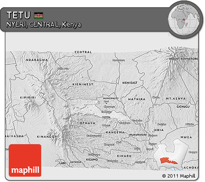 Silver Style 3D Map of TETU