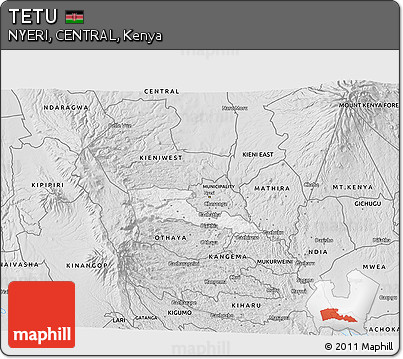 Silver Style 3D Map of TETU
