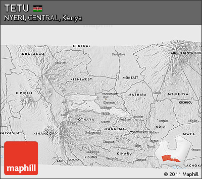Silver Style 3D Map of TETU