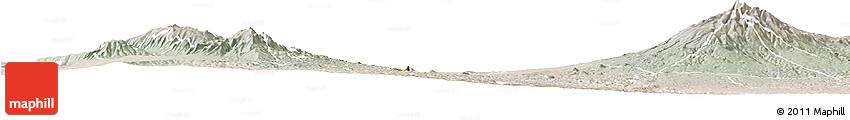 Satellite Horizon Map of TETU, lighten