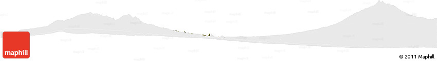 Satellite Horizon Map of TETU, single color outside