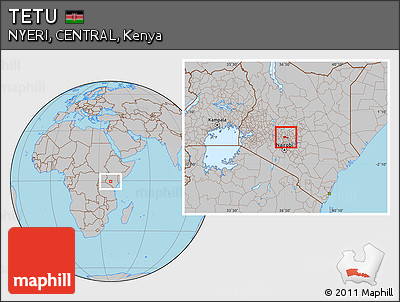 Gray Location Map of TETU
