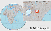 Gray Location Map of TETU, highlighted grandparent region