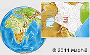 Physical Location Map of TETU, highlighted country, highlighted parent region