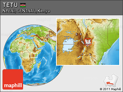 Physical Location Map of TETU, highlighted grandparent region