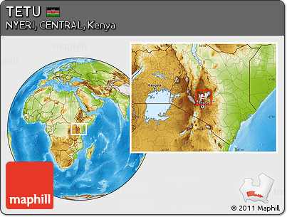 Physical Location Map of TETU, highlighted parent region