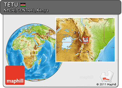 Physical Location Map of TETU, highlighted parent region, highlighted grandparent region