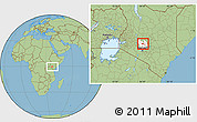 Savanna Style Location Map of TETU, highlighted grandparent region