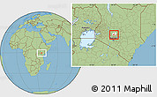Savanna Style Location Map of TETU, highlighted parent region