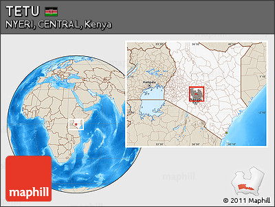 Shaded Relief Location Map of TETU, highlighted country, highlighted grandparent region
