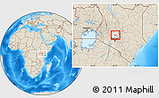 Shaded Relief Location Map of TETU, highlighted grandparent region