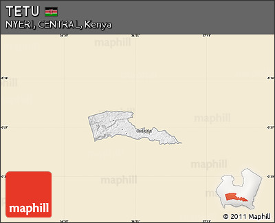 Classic Style Map of TETU, single color outside