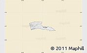Classic Style Map of TETU, single color outside