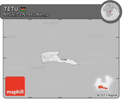 Gray Map of TETU, single color outside