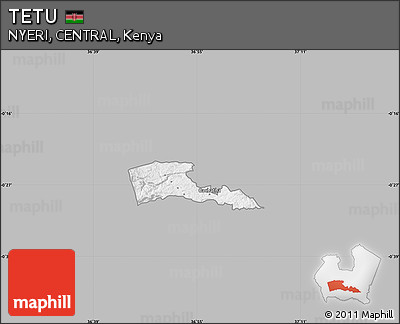 Gray Map of TETU, single color outside