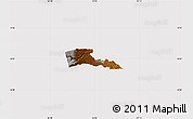 Physical Map of TETU, cropped outside