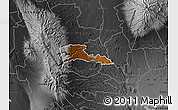 Physical Map of TETU, darken, desaturated