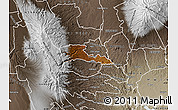Physical Map of TETU, semi-desaturated