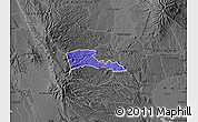 Political Map of TETU, darken, desaturated
