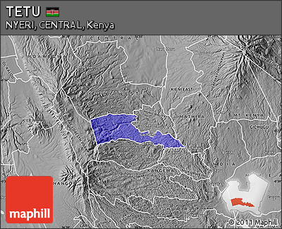 Political Map of TETU, desaturated