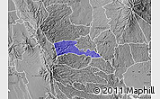 Political Map of TETU, desaturated
