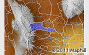 Political Map of TETU, physical outside