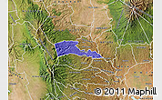 Political Map of TETU, satellite outside