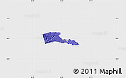 Political Map of TETU, single color outside