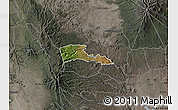 Satellite Map of TETU, darken, semi-desaturated