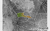 Satellite Map of TETU, desaturated