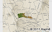 Satellite Map of TETU, shaded relief outside