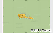 Savanna Style Map of TETU, single color outside