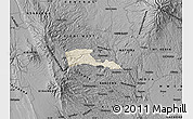 Shaded Relief Map of TETU, darken, desaturated