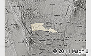 Shaded Relief Map of TETU, darken, semi-desaturated