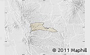 Shaded Relief Map of TETU, lighten, desaturated