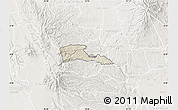 Shaded Relief Map of TETU, lighten