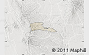 Shaded Relief Map of TETU, lighten, semi-desaturated