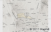 Shaded Relief Map of TETU, semi-desaturated