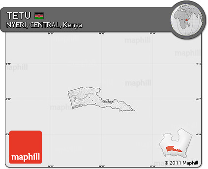 Silver Style Map of TETU, single color outside