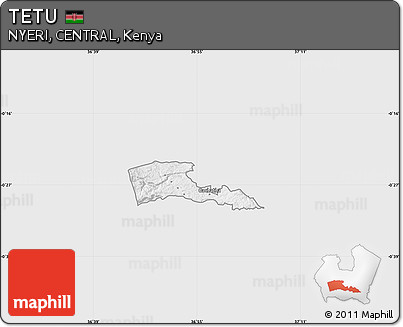 Silver Style Map of TETU, single color outside