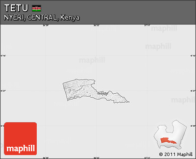 Silver Style Map of TETU, single color outside