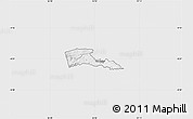 Silver Style Map of TETU, single color outside